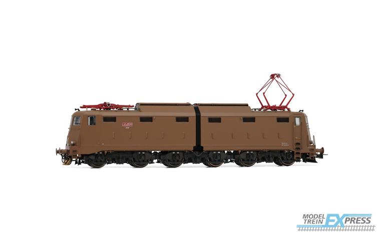 Rivarossi 2935S FS, 6-axle electric locomotive E.645 1st series, isabella livery, simplified FS logo red, pantographs 52, ep. V, with DCC sound decoder