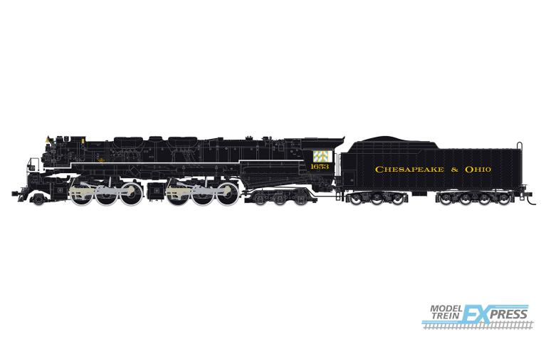 Rivarossi 2952 Cheseapeake & Ohio, articulated steam locomotive 2-6-6-6 "Allegheny", #1653