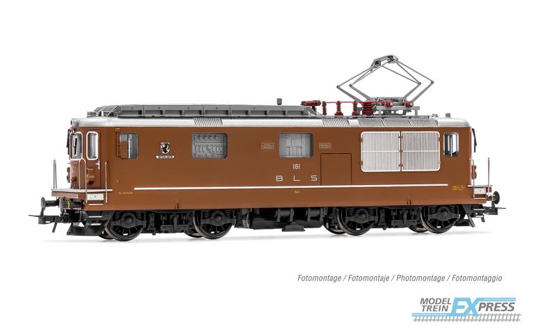 Rivarossi 2959 BLS, Re 4/4 181 "Interlaken" long with driver figurine, logo and number with thick chrome decals, ep. IV