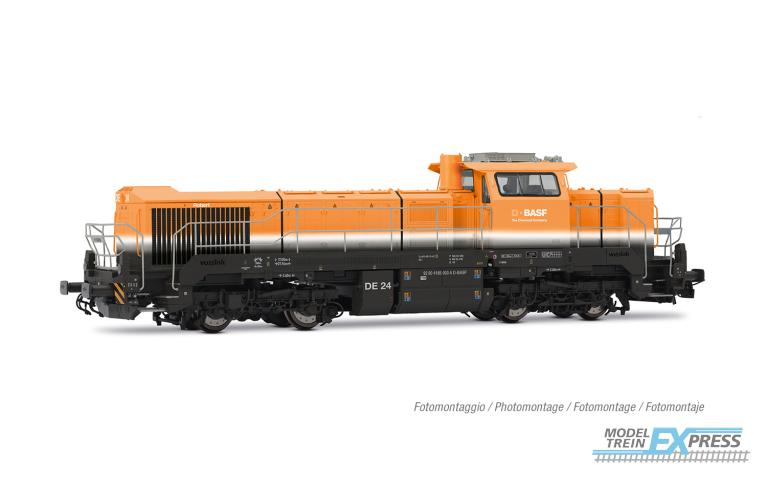 Rivarossi 2988S BASF, Vossloh DE 18 diesel locomotive, orange/grey livery, ep. VI, with DCC Sound Decoder