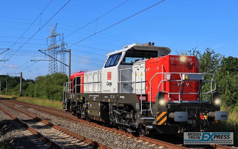 Rivarossi 2989S DB Cargo, Vossloh DE 18 diesel locomotive, red/grey livery, ep. VI, with DCC Sound Decoder