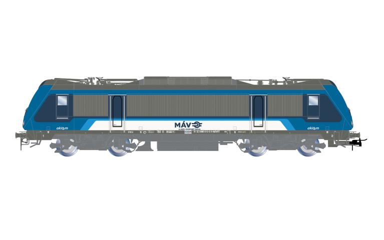 Rivarossi 2995 Akiem/MÁV electric locomotive 490 010 (ex SNCF, BB 36000), blue, ep. VI