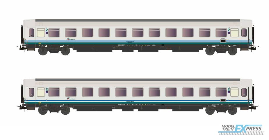 Rivarossi 4286 FS, 2-unit set passenger coaches type Z renovated (progetto 901/300), XMPR livery, contains 1 x 2n