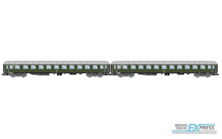 Rivarossi 4377 DB, 2-unit pack couchette coaches Bcm 243, green livery, ep. III
