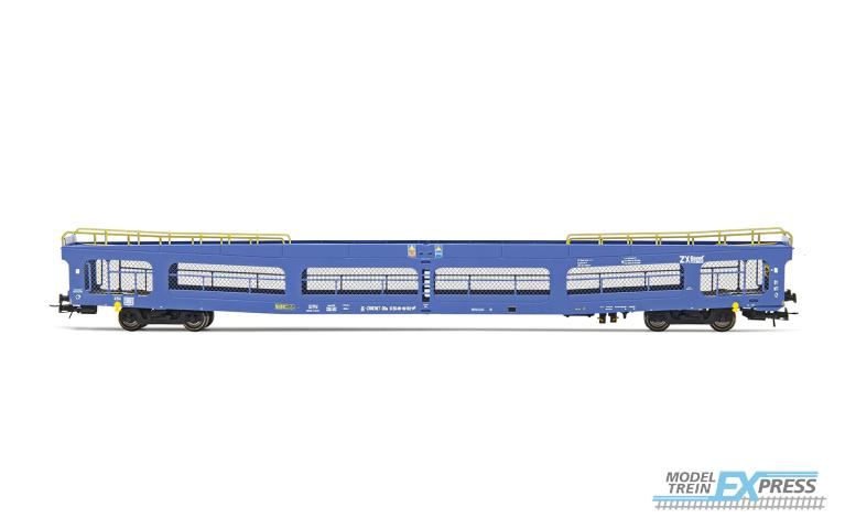 Rivarossi 4383 ZXBENET, DDm 916 car transporter, wih protective lateral grills, blue livery, ep. VI