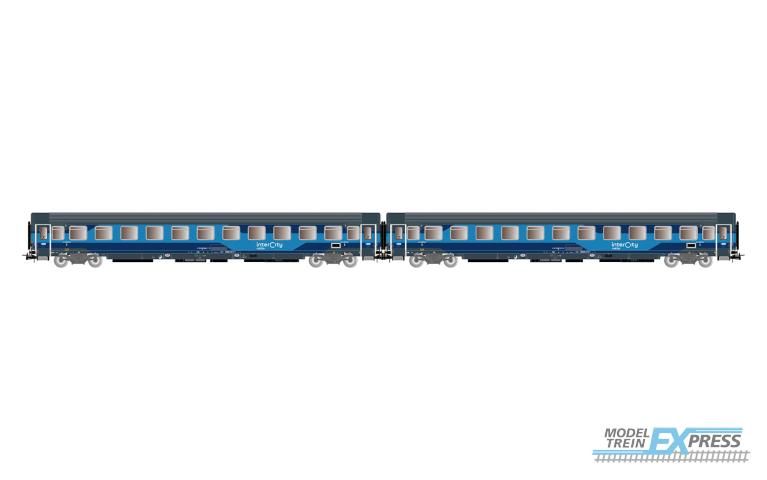 Rivarossi 4408 FS, 2-unit pack Z1 coaches rebuilt, new Intercity Notte livery, ep. VI