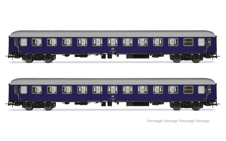 Rivarossi 4415 DB, 2-unit pack couchette coaches Bcm 243 type, blue livery, ep. IV