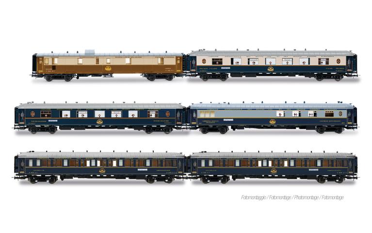 Rivarossi 4423 Intraflug/CIWL, 6-unit pack "50 years of Nostalgie-Istanbul-Orient-Express", 1976