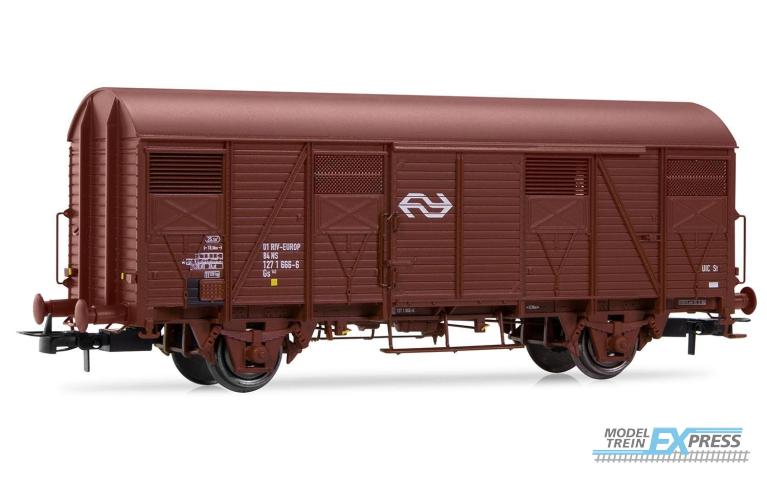 Rivarossi 6416 NS, closed wagon Gs, brown livery, period IV-V