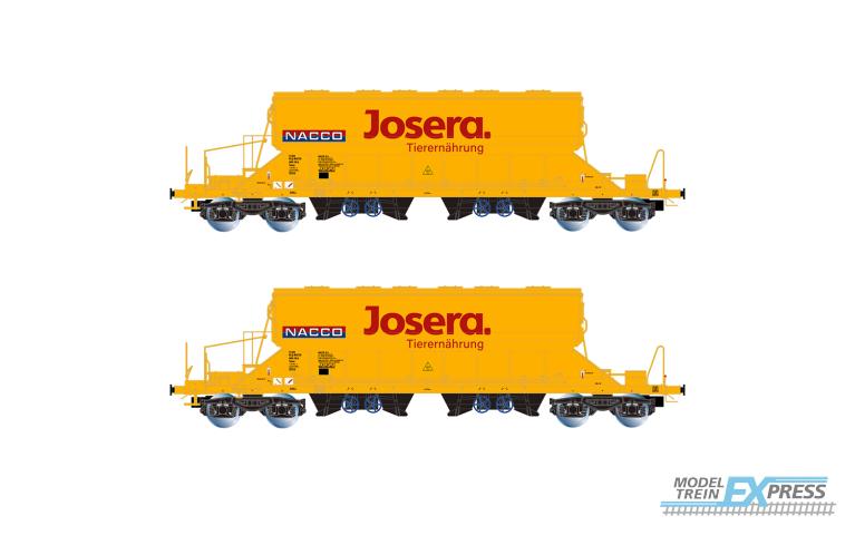 Rivarossi 6546 NACCO, 2-unit pack Taoos hopper wagons, yellow livery "JOSERA", ep. VI