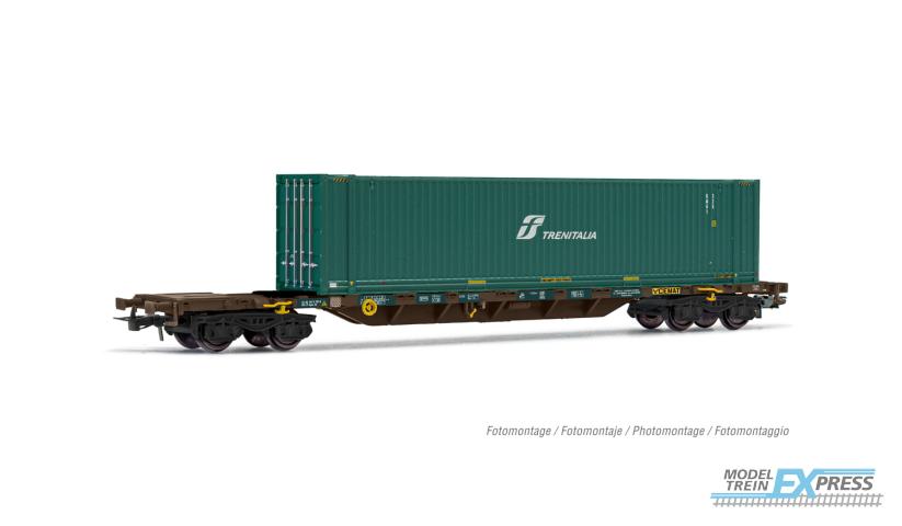 Rivarossi 6576 FS CEMAT 4-axle container wagon Sgnss with 45 container TRENITALIA