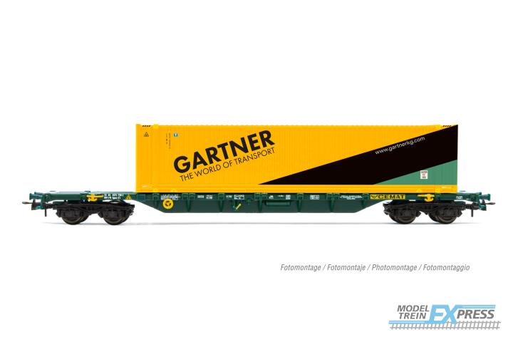 Rivarossi 6579 CEMAT, 4-axle container wagon Sgnss with 45' container GARTNER