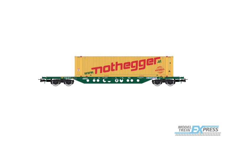 Rivarossi 6613 Container wagon loaded with a yellow 45 container nothegger ep V-VI