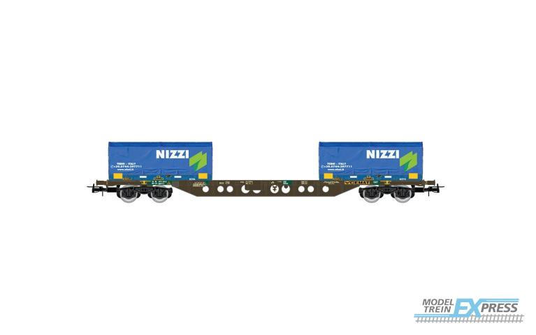 Rivarossi 6615 FS 4-axle container wagon Sgnss with 2 x 20 coil container