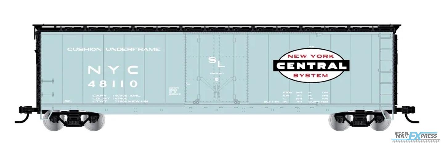 Rivarossi 6635D NYC, plug door boxcar, light blue livery with roof walkway, #48137