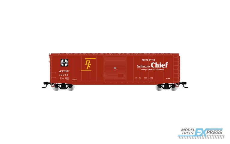 Rivarossi 6661A ATSF, sliding door boxcar "San Francisco Chief" without roof walkway, #12711