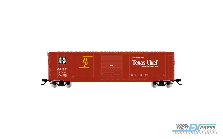 Rivarossi 6662A ATSF, sliding door boxcar "Texas Chief" without roof walkway, #12801