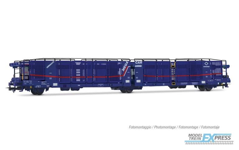 Rivarossi 6684 TRANSFESA/Hispanauto, 3-axle car transporter Laeks "Mega Car Carrier", blue with new logo, ep. VI