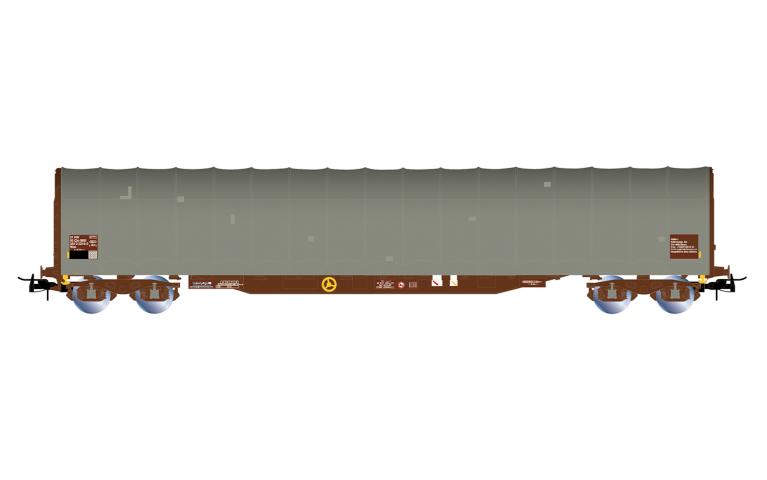 Rivarossi 6718 SBB, 4-axle tarpaulin wagon Rilns with patches, ep. V