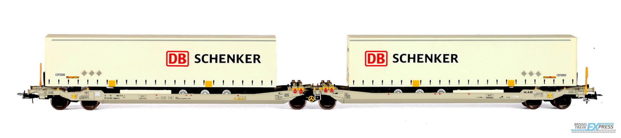 Rocky-Rail 90311 Twin car AAE Cargo TX Logistik AG + 2x oplegger DB Schenker