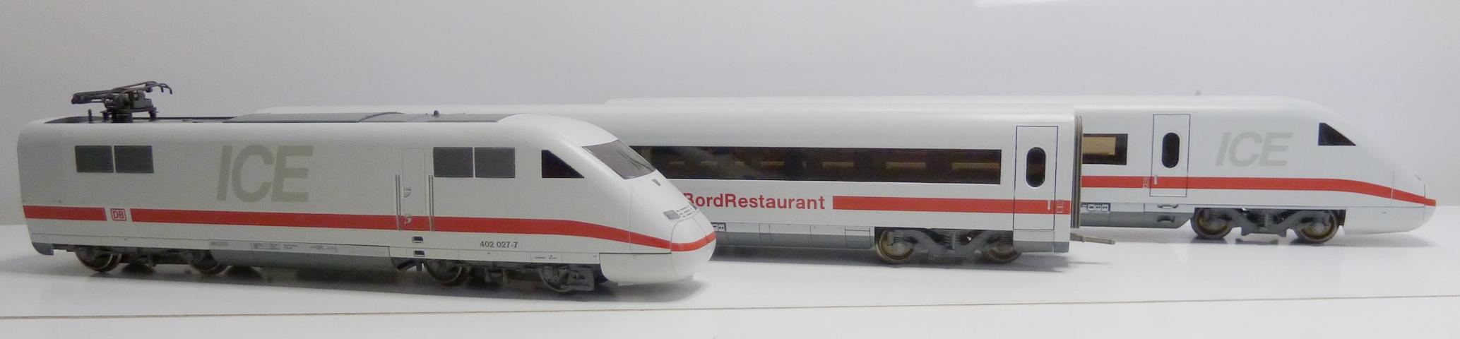 Roco gebruikt materiaal 41203ICE 3-delige set ICE 2, uit beginset, in goede staat, zonder doos