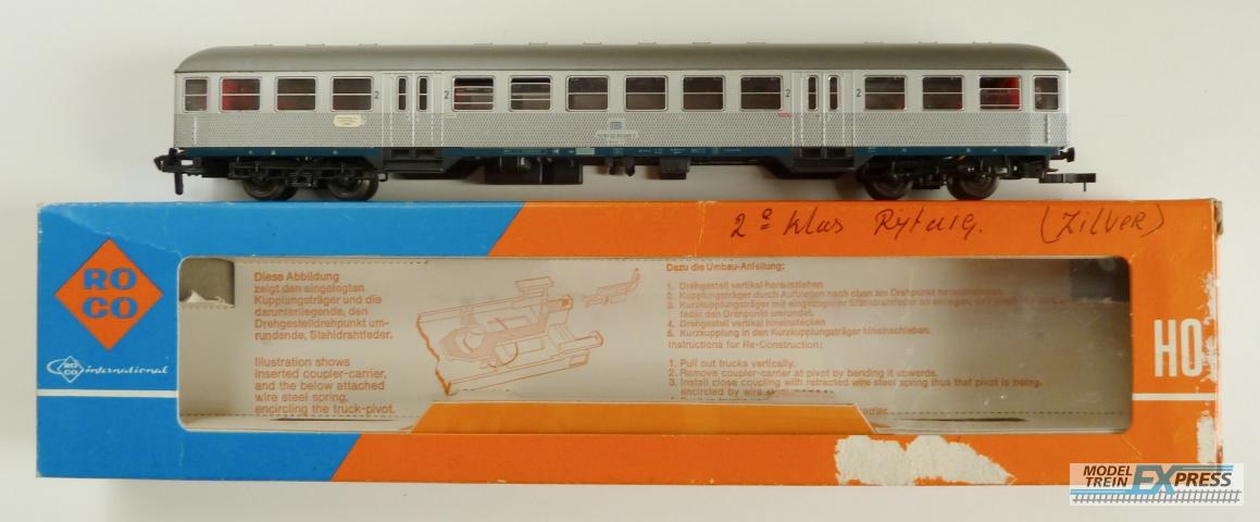 Roco gebruikt materiaal 4265 ilverling, 2e klasse rijtuig DB in goede staat met doos en binnen verlichting