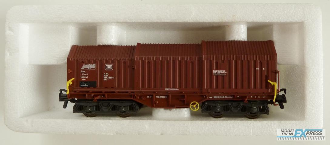 Roco gebruikt materiaal 4393A Teleskophaubenwagen Shis, DB, Epoche IV, in goede staat in doos