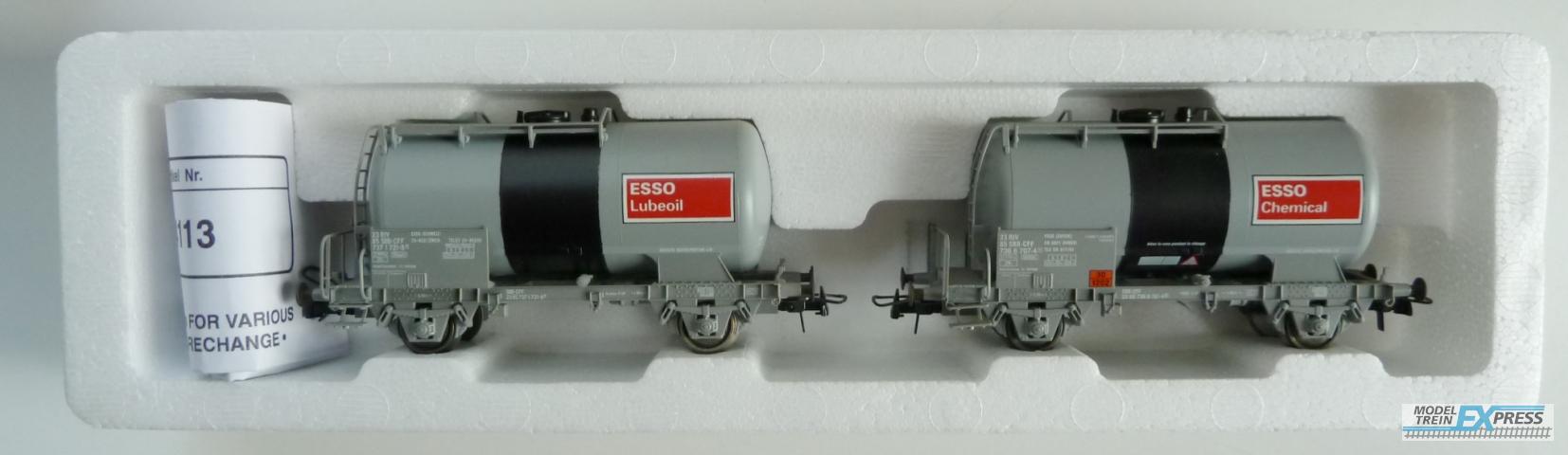Roco gebruikt materiaal 44113 Kesselwagen-Set „ESSO“ der SBB z.g.a.n in doos