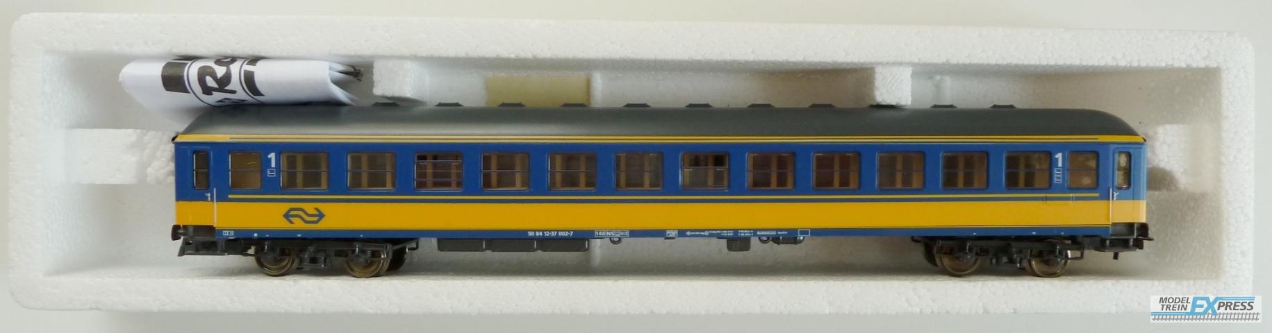 Roco gebruikt materiaal 44764 ICK-A rijtuig 1e klas, blauwgeel z.g.a.n in doos
