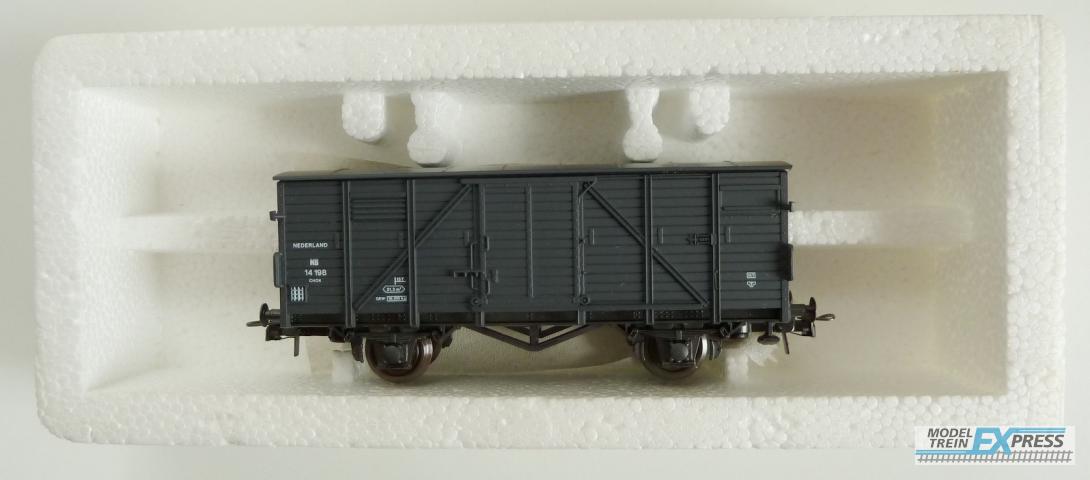Roco gebruikt materiaal 46006 Gesloten goederenwagen NS grijs z.g.a.n in doos