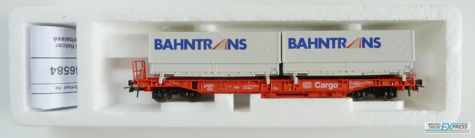 Roco gebruikt materiaal 46584 Standaarddraagwagen Bahntrans z.g.a.n in doos