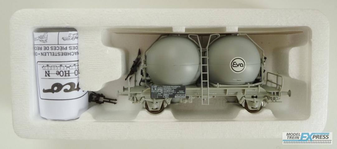 Roco gebruikt materiaal 46875 Roco NS bollenwagen grijs "EVA", tp. IV z.g.a.n in doos