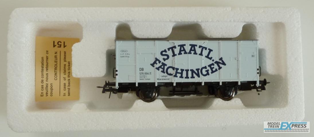 Roco gebruikt materiaal 46996 Geslotengoederen wagen DB staal fachingen z.g.a.n in doos