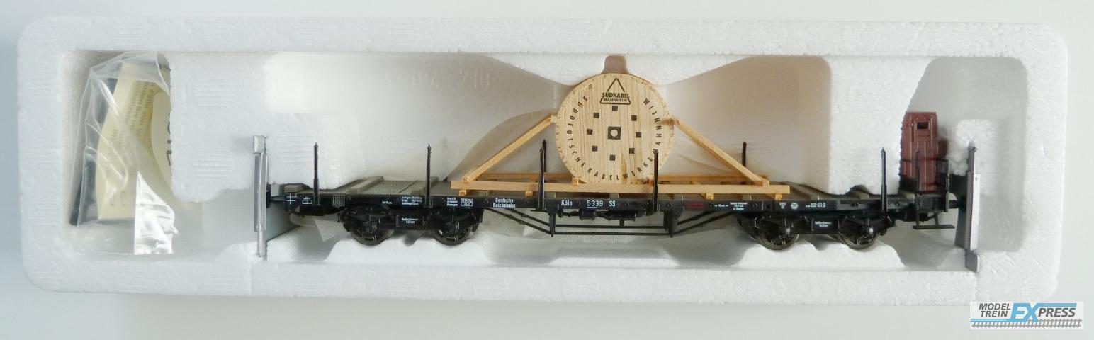 Roco gebruikt materiaal 47194 Rungenwagen mit Holzkabeltrommel DR z.g.a.n in doos