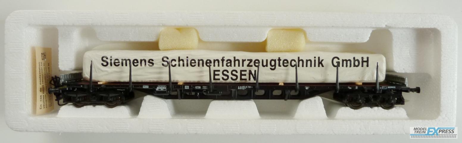 Roco gebruikt materiaal 47255 RongenwagenDB met lading Siemens Schienenfarhrzeugtechnik Gmbh ESSEN z.g.a.n in doos