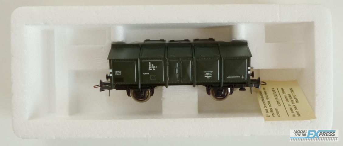 Roco gebruikt materiaal 47308 DR Klappdeckelwagen grün Ep.4
