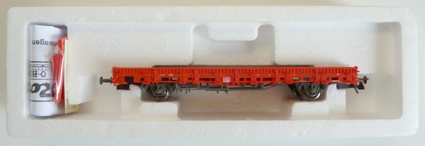 Roco gebruikt materiaal 47334 ÖBB rongenwagen voor werktrein, rood, in goede staat, in doos