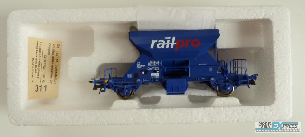 Roco gebruikt materiaal 47535 Grindwagen Fccpps ""Rail pro Voest Alpine z.g.a.n in doos