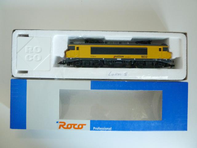 Roco gebruikt materiaal 63553 Railion elok 1602 Schiphol, in goede staat, in doos