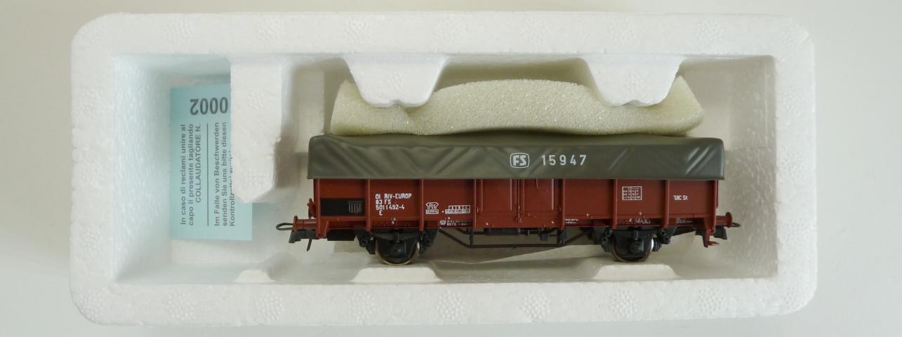 Roco gebruikt materiaal 66412 Roco openbakwagen met zijl z.g.a.n in doos