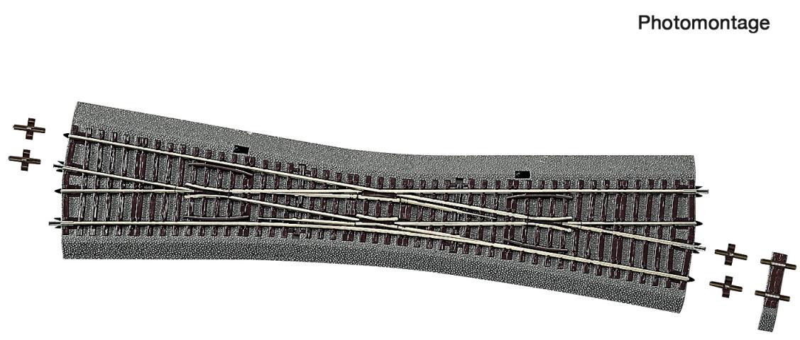 Roco 42592 Einzelkreuzungsweiche EKW-10 Handantrieb