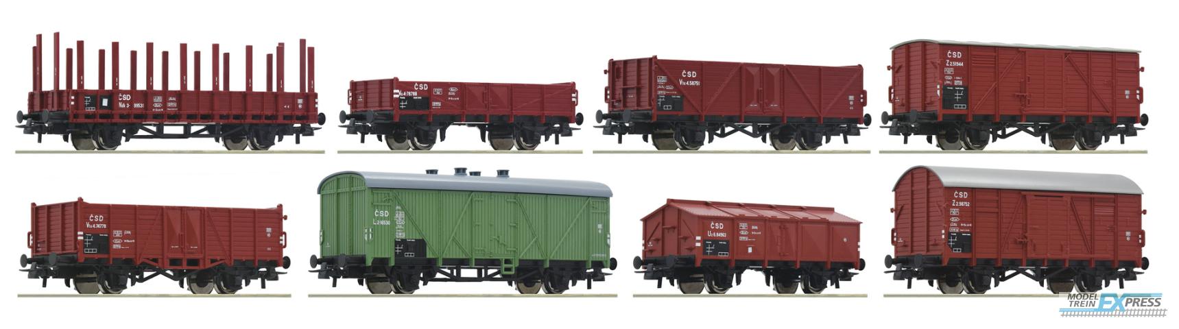 Roco 44001 Güterwagenset CSD 8 Stk.