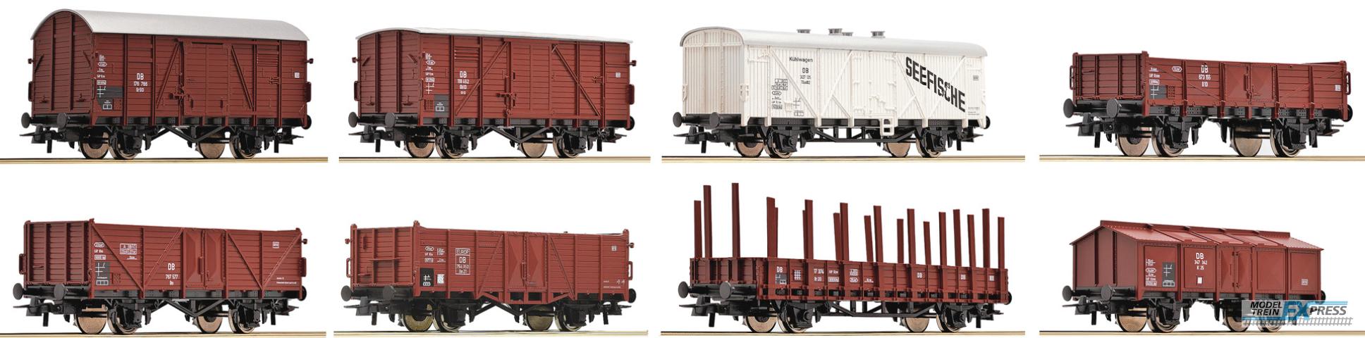 Roco 44002 Güterwagenset DB 8 St.