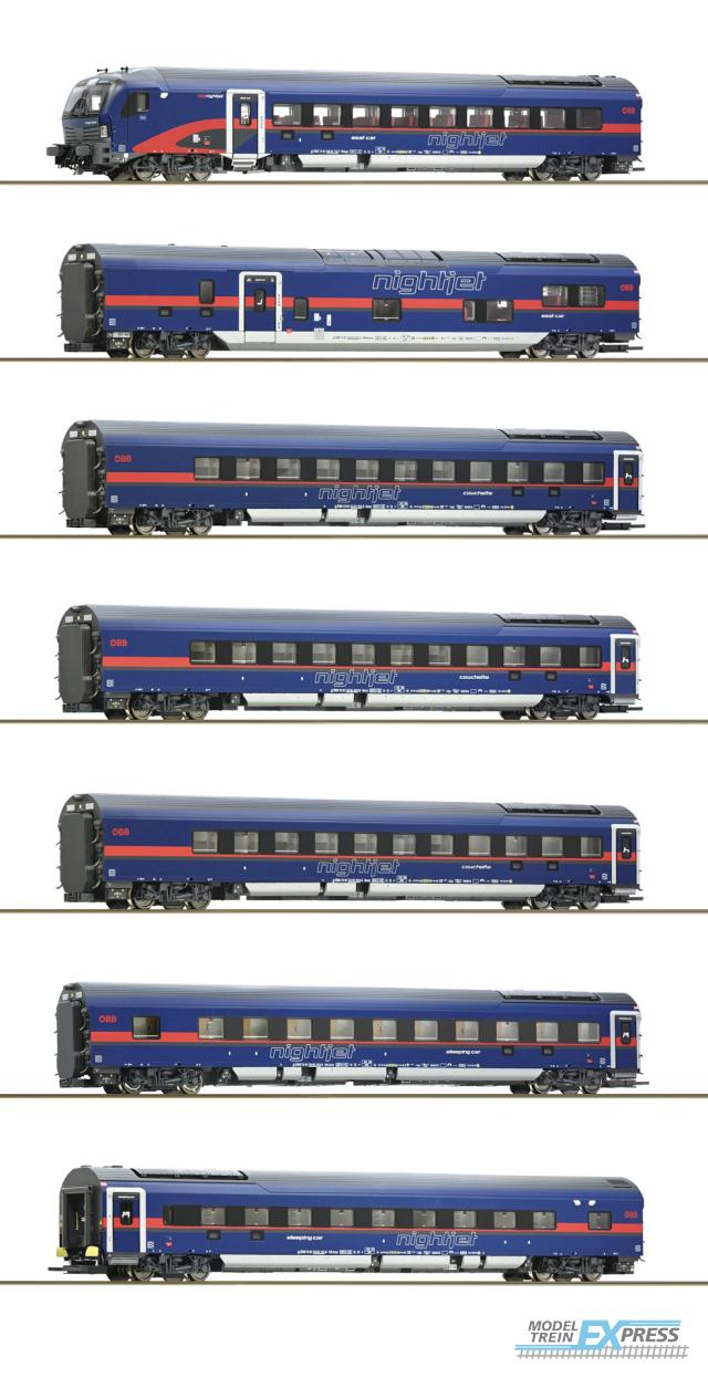 Roco 5510004 7er Set Nightjet OEBB DCC