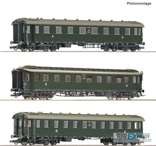 Roco 6200112 3er Set D-Zugwagen PKP