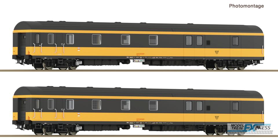 Roco 6200188 2er Set Bahnpostwagen ÖBB gelb