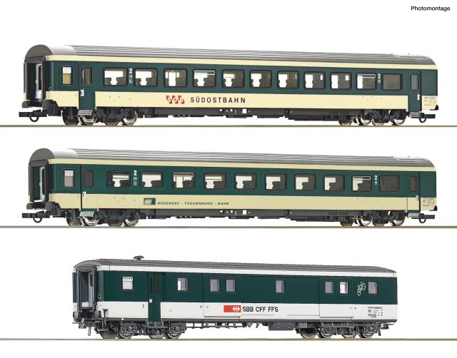 Roco 6200212 3er Set Personenwagen "Voralpen Express" SOB #1
