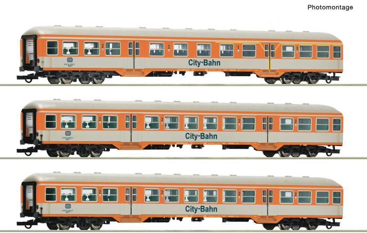 Roco 6200247 3er Set Silberlinge Citybahn DB