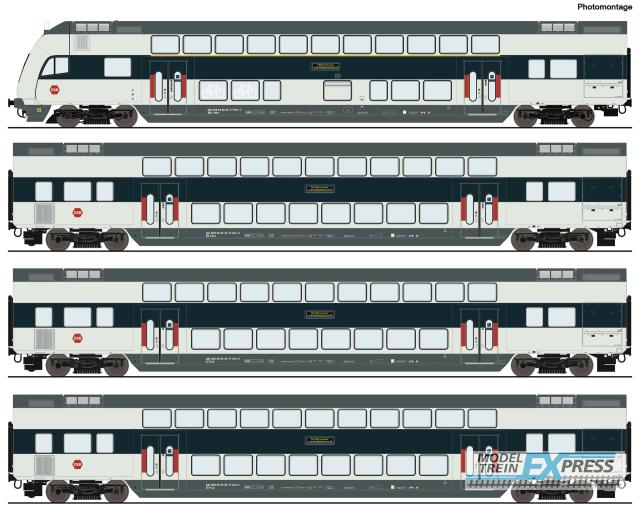 Roco 6210147 4er Set Dosto DSB DCC