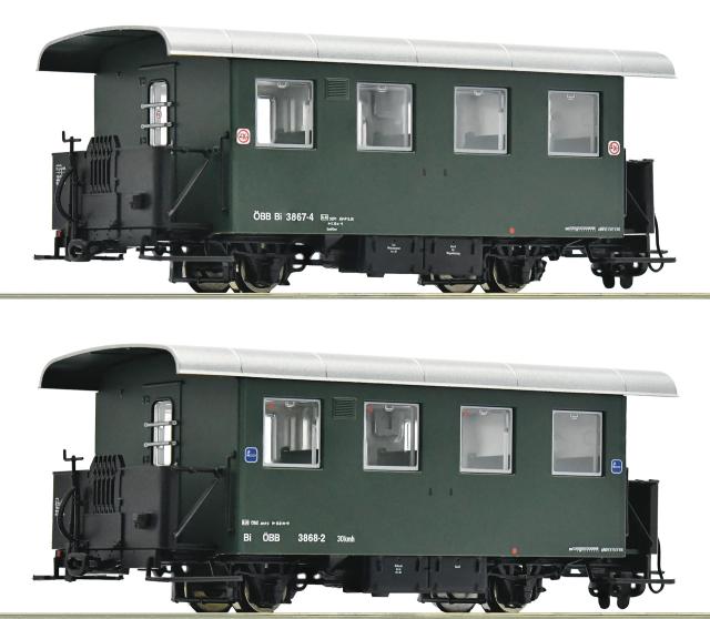 Roco 6240009 2er Set Spantenwagen ÖBB Ganzfenster